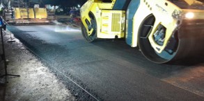 Pekerjaan Pengaspalan, Pagar Beton Akses Toll Borr di Kawasan OCBD